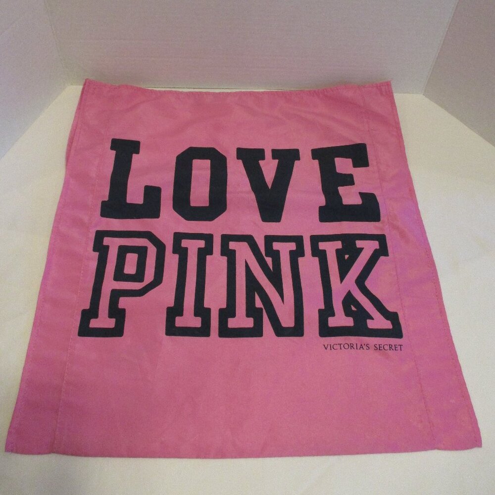 PINK Victoria Secret Bag Woman Medium Pink Blue School Band Cheerlead Book Bag